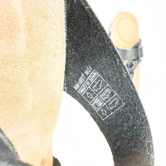 Cushionaire Black Braided Thong Cushioned Sandal Size 10 MINT - Picture 3 of 4